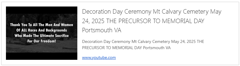Decoration Day 2025